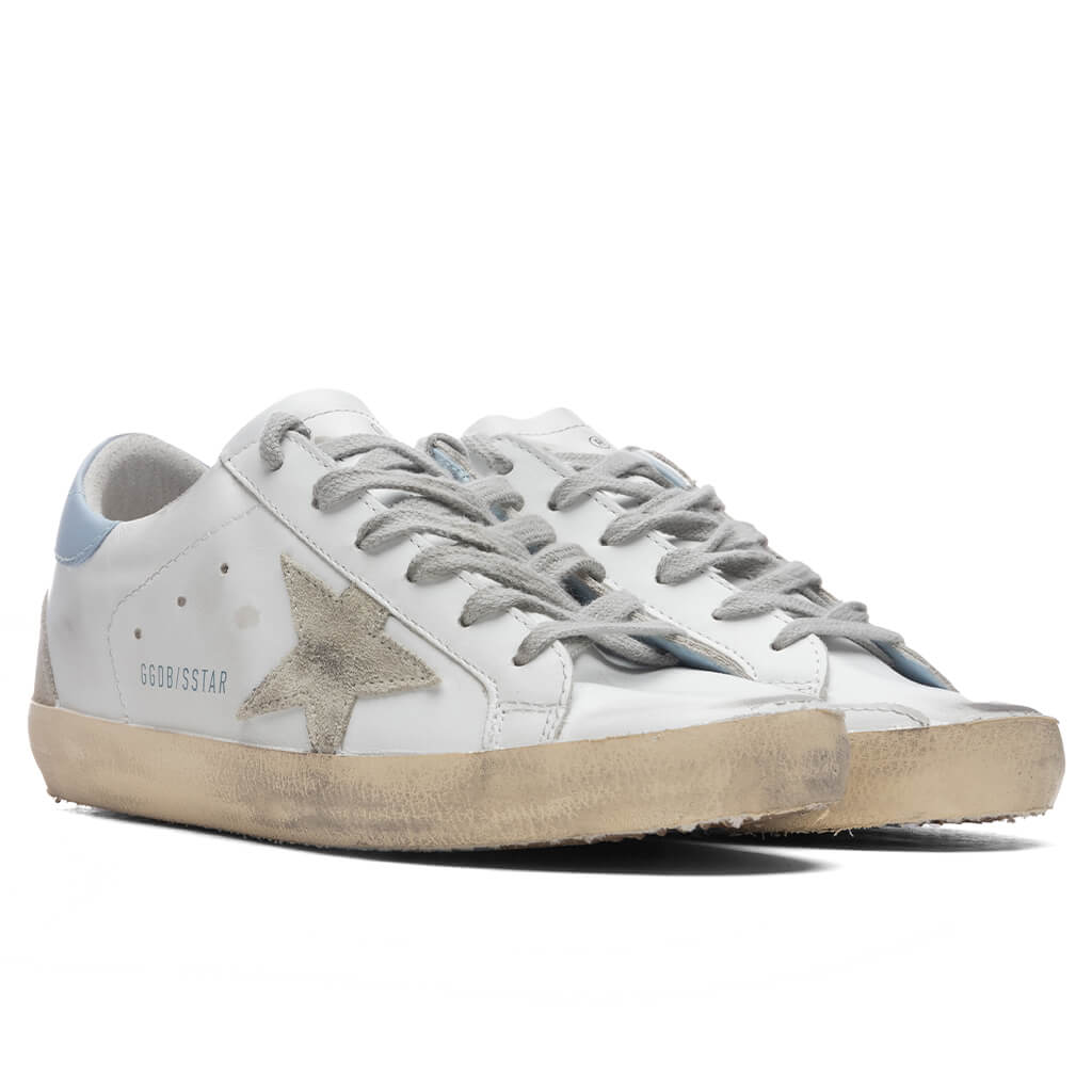 Golden Goose Women's Super-Star - White/Ice/Powder Blue – Feature