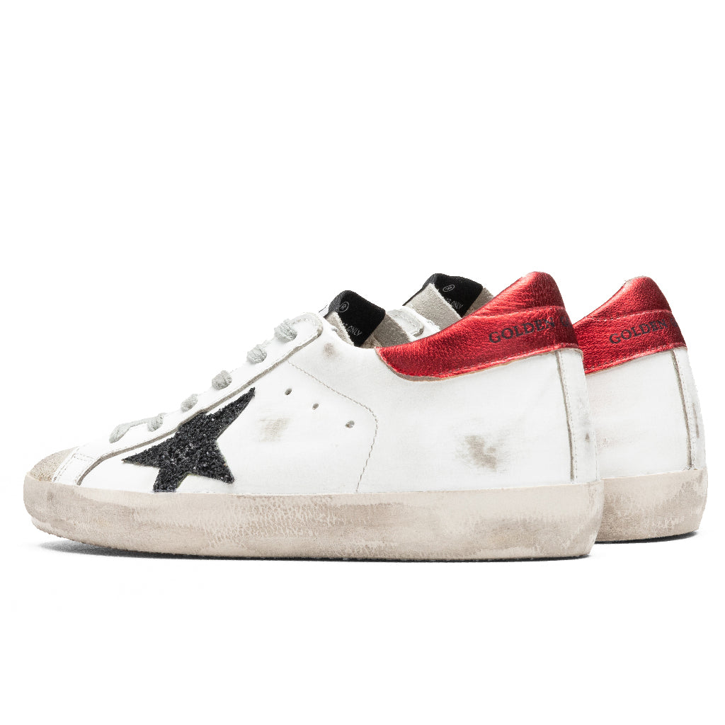 Golden Goose Women's Super-Star Sneakers - White/Ice/Black/Red – Feature