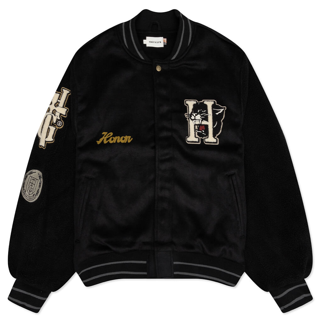 Honor The Gift Letterman Jacket - Black – Feature