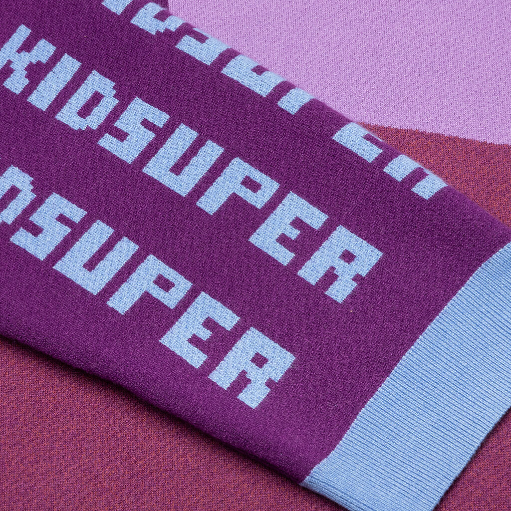 kidsuper face knit sweater