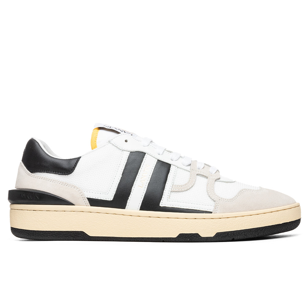 Lanvin Clay Low Top Sneakers - White/Black – Feature