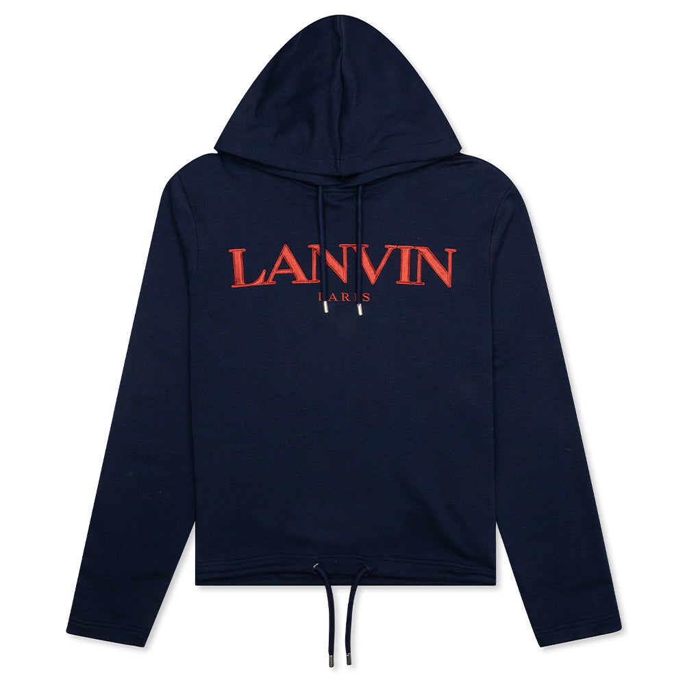 Lanvin Embroidered Hoodie - Navy – Feature