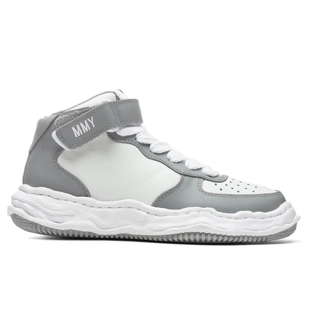 Maison Mihara Yasuhiro Wayne High OG Sole Leather Sneaker - Grey/White ...