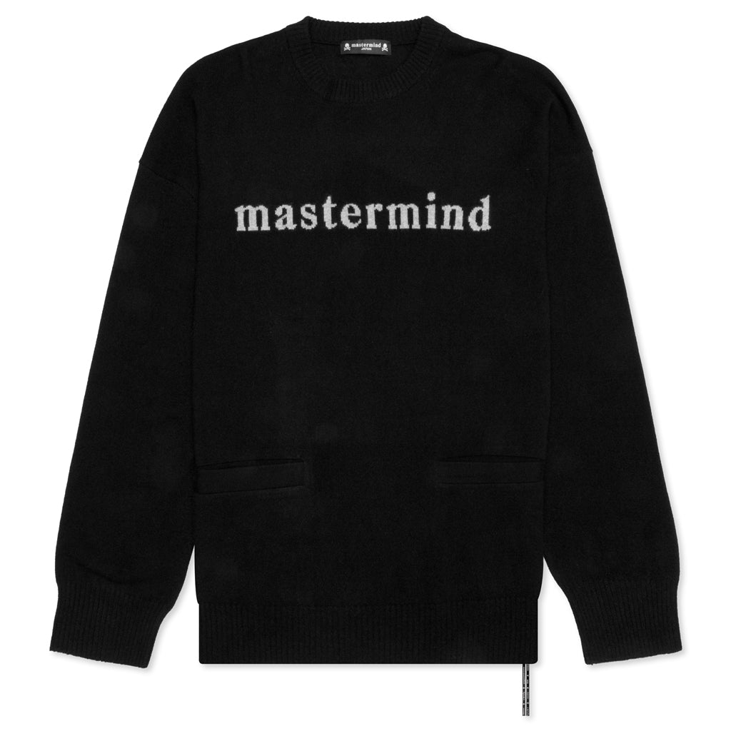 Mastermind Japan Baby Cashmere Intarsia Knit Sweater - Black – Feature