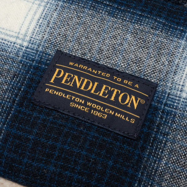 Neighborhood Pendleton .WO Check BOA Muffler - Navy – Feature