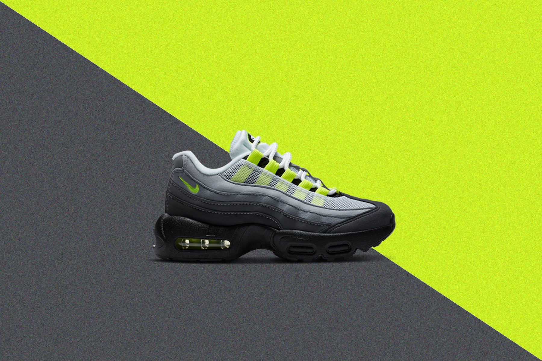 Nike Air Max 95 Og Ps Black Neon Yellow Feature