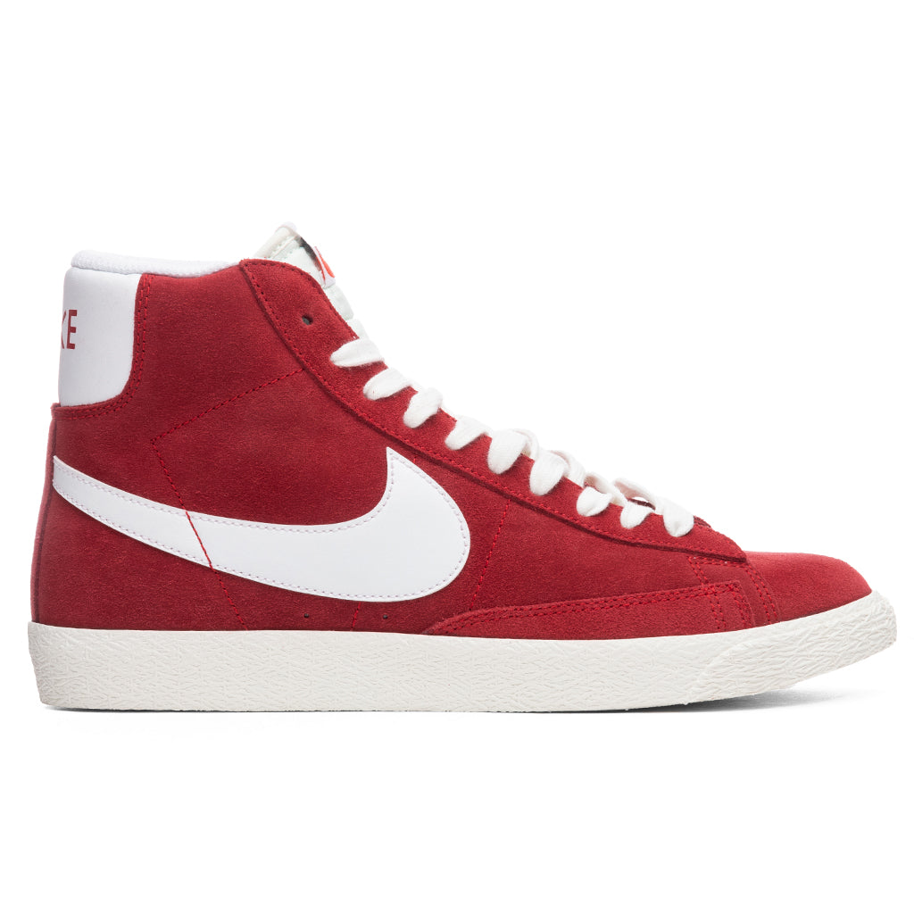 red and white nike blazers