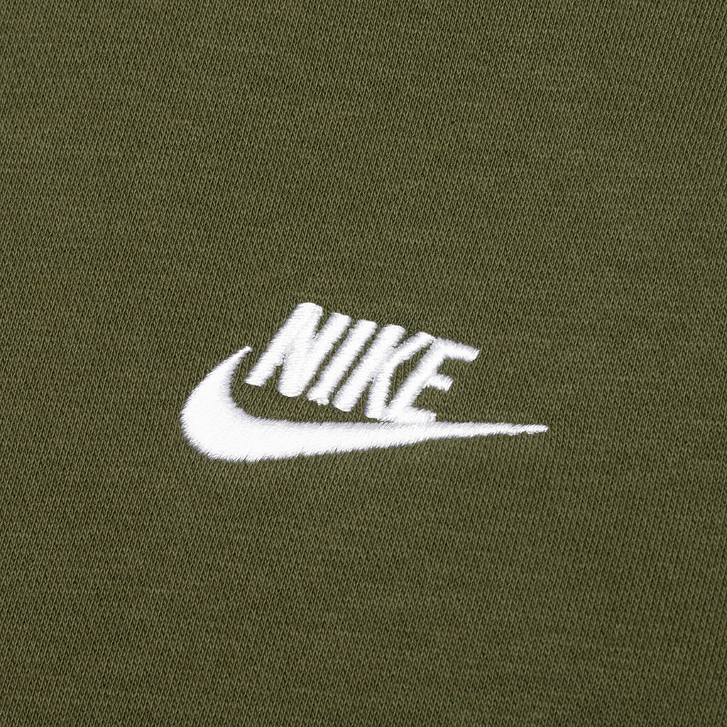 Nike Sportswear Club Fleece Full-Zip Hoodie - Rough Green/White – Feature