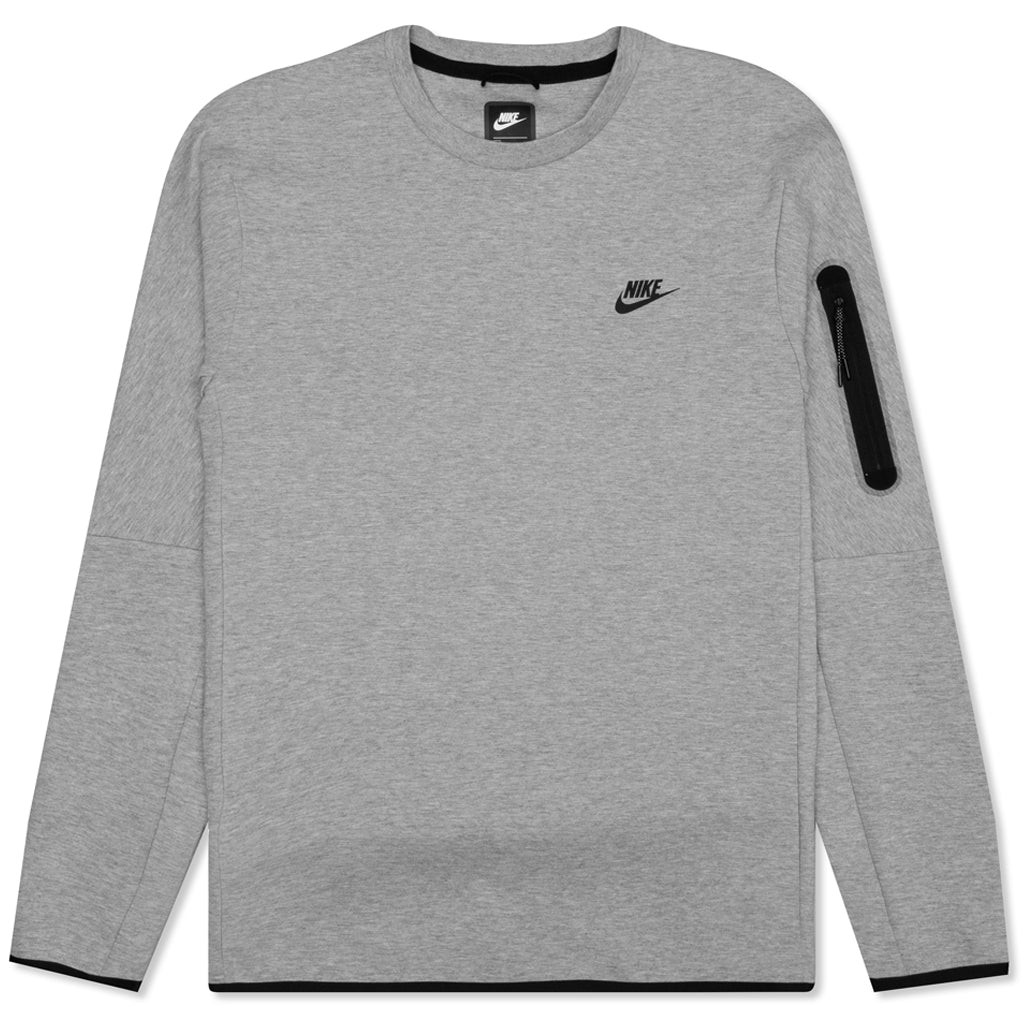 Nike Sportswear Tech Fleece Crew - Dark Grey Heather – Feature