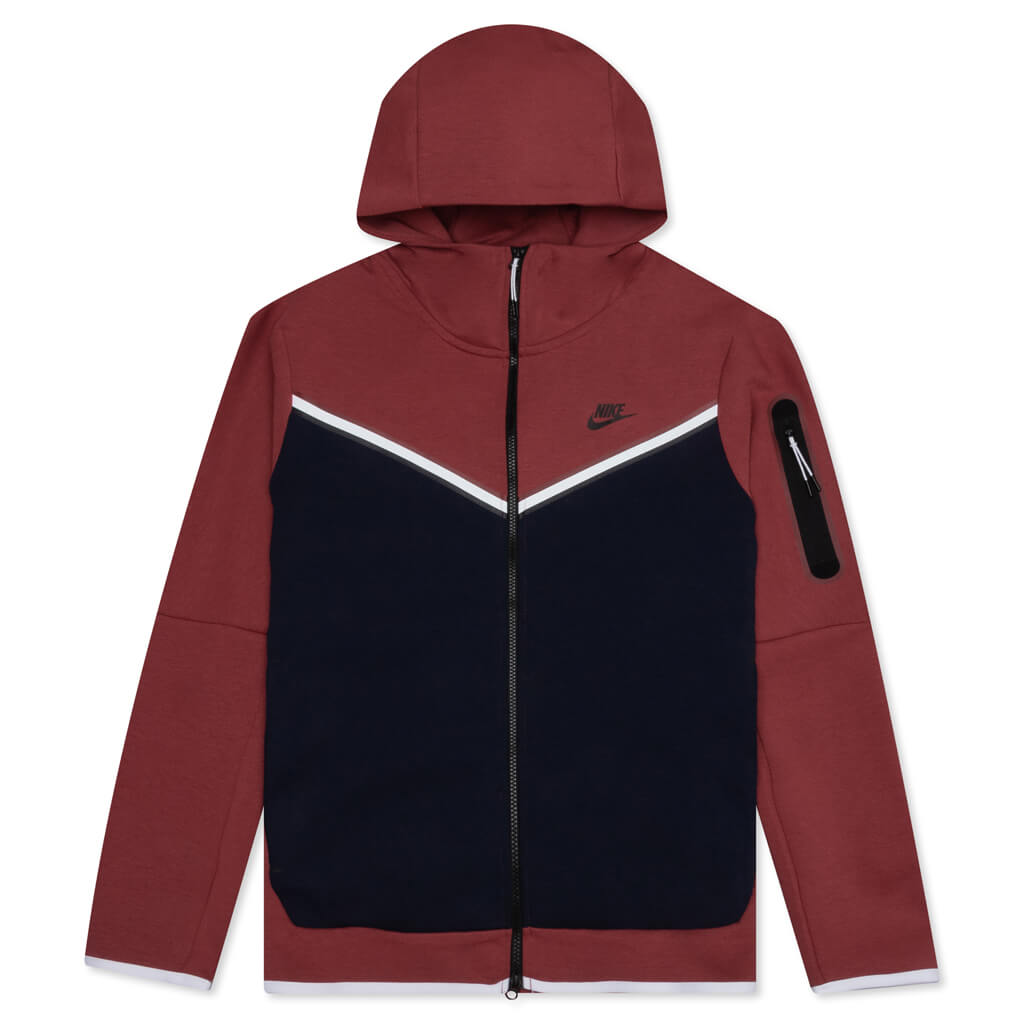 Nike Sportswear Tech Fleece Full-Zip Hoodie - Cedar/Obsidian/Black ...