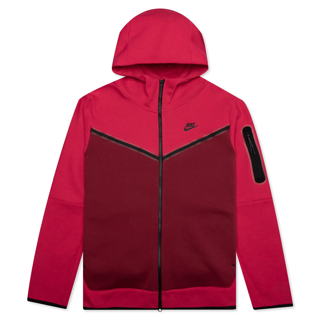 Nike Sportswear Tech Fleece Full-Zip Hoodie - Very Berry/Pomegranate/B ...