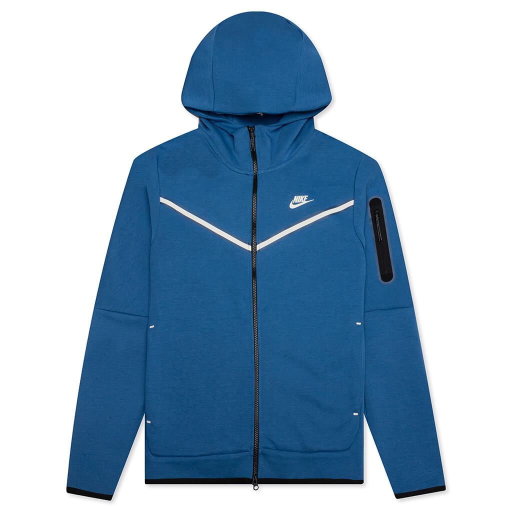 Sportswear Tech Fleece Full Zip Up Hoodie - Dark Marina Blue – Feature