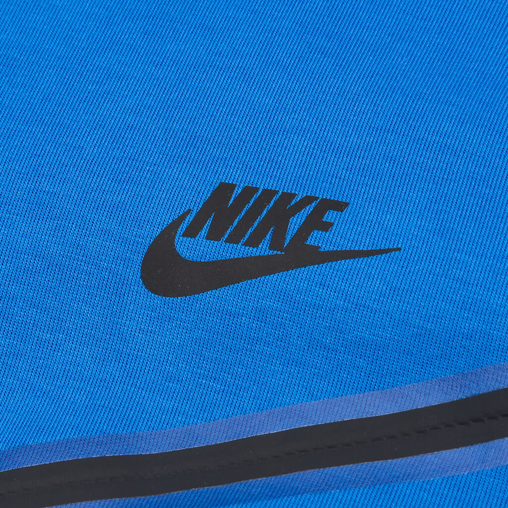 Nike Sportswear Tech Fleece Full Zip Up Hoodie - Signal Blue/Black ...