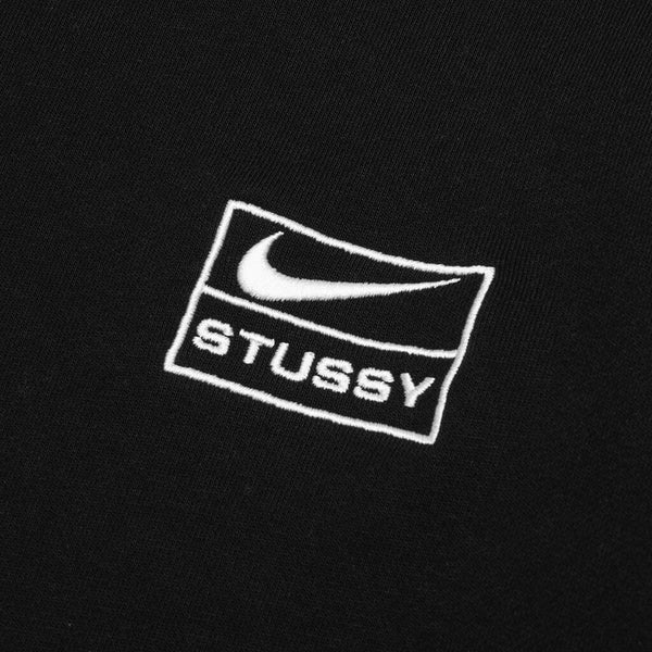 Nike x Stussy Washed Fleece Crew Neck - Black/Black/Sail