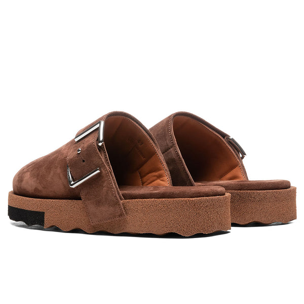Comfort Leather Slipper - Brown/Black