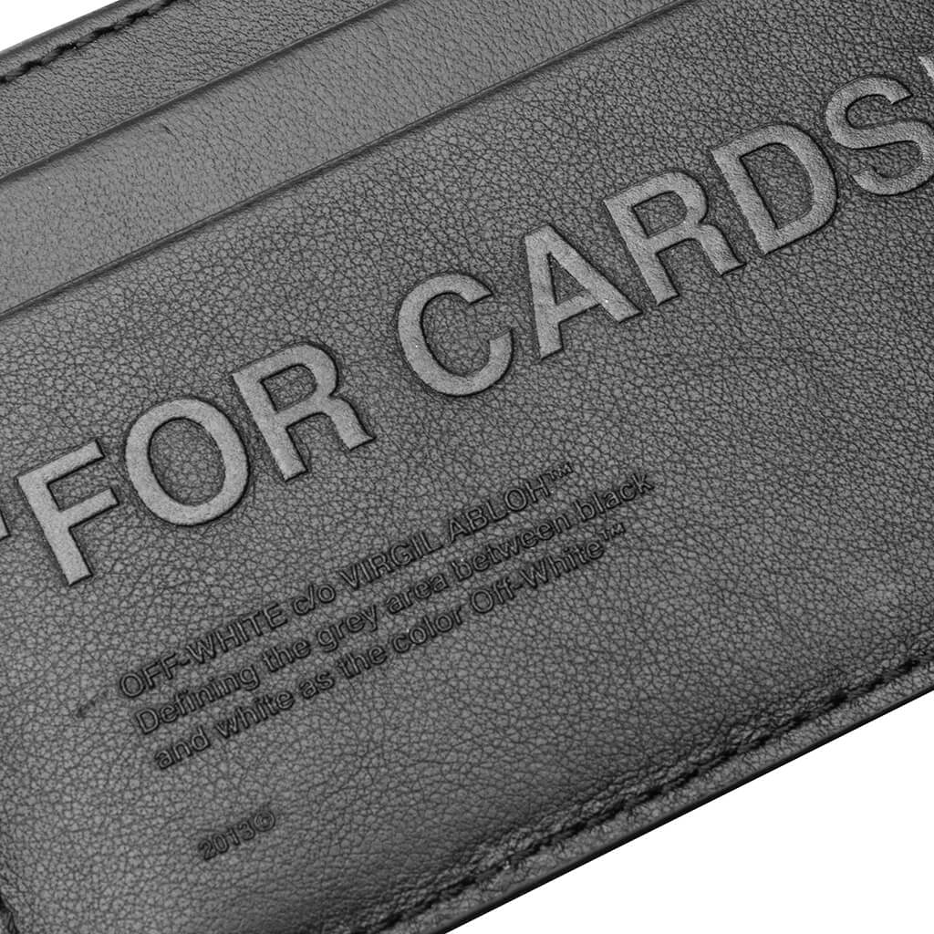 Off-White c/o Virgil Abloh Debossed Quote Card Holder - Black