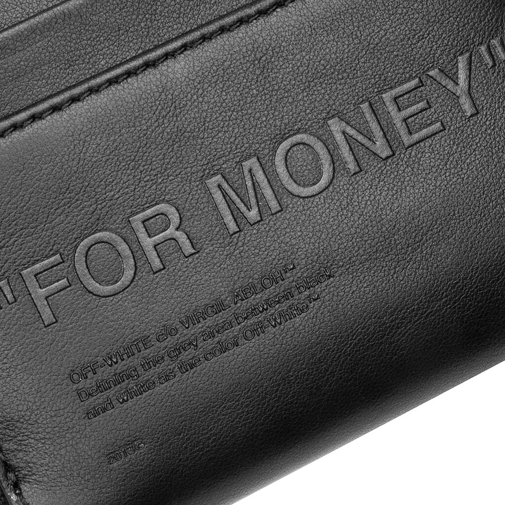 Off-White c/o Virgil Abloh Debossed Quote Chain Wallet - Black