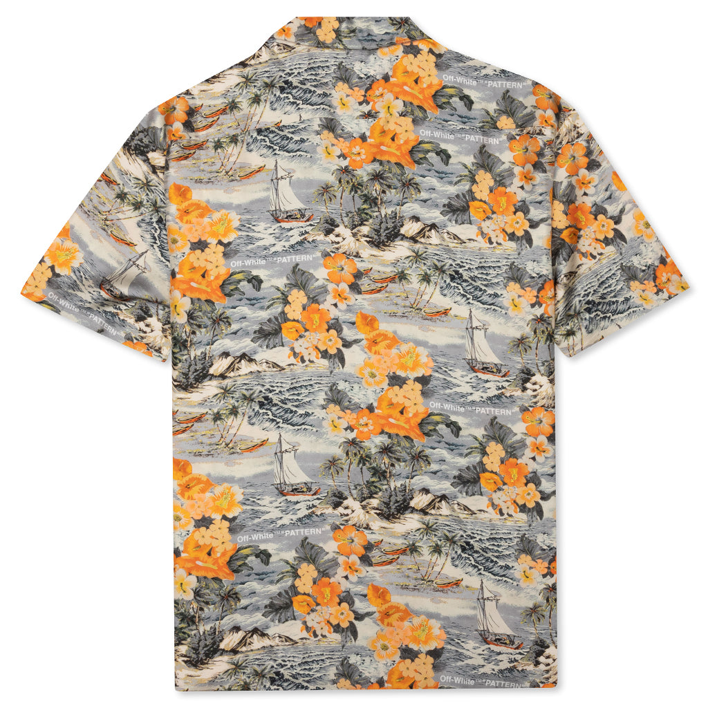 Off-White c/o Virgil Abloh Hawaiian Shirt - Black/Orange – Feature