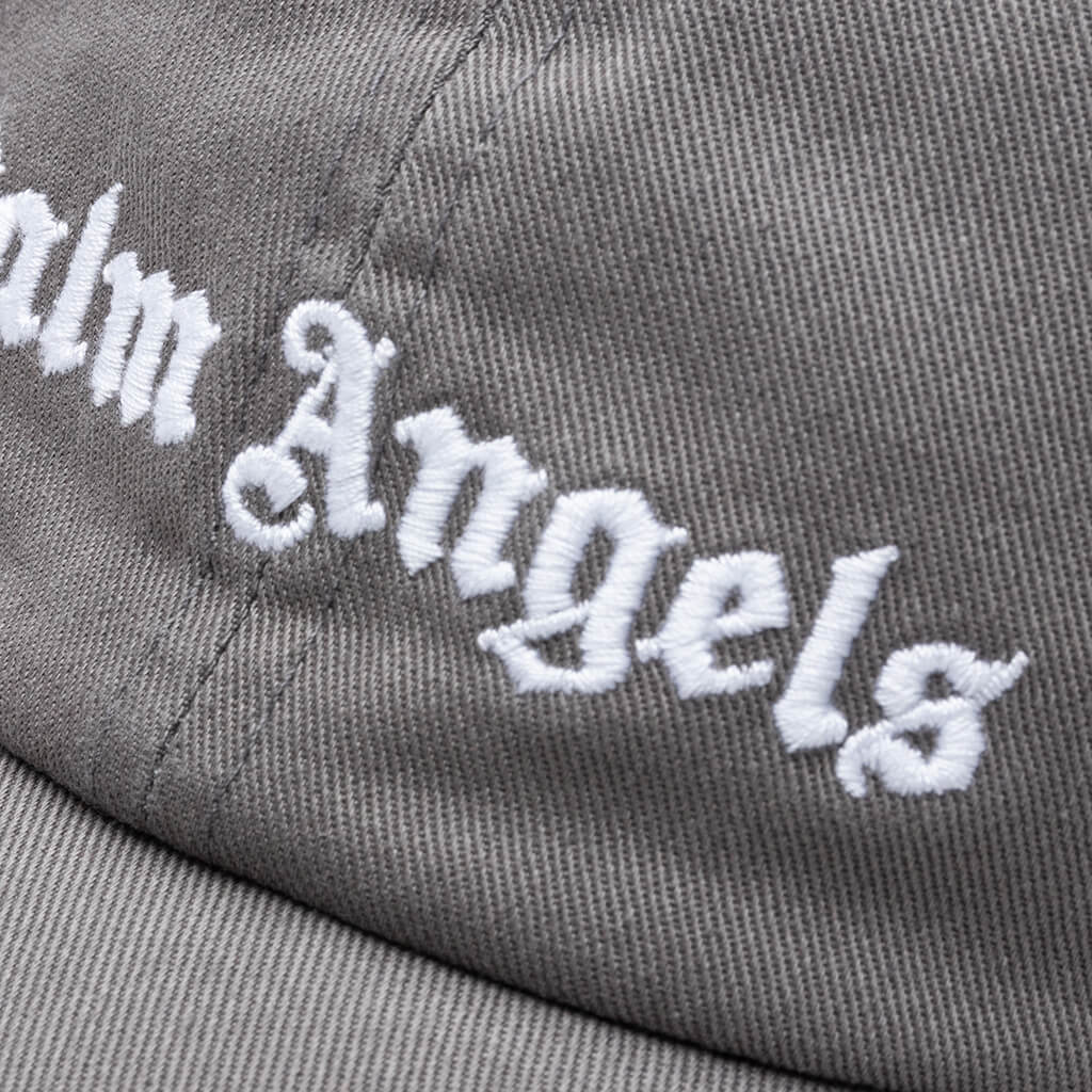 Palm Angels Classic Logo Cap - Grey/White