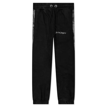 Palm Angels Sunday Life Is Palm Sweatpants Melange Grey/Black