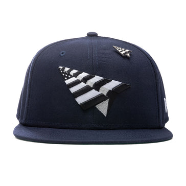 Paper Planes Logo JAY Z Roc Nation New Era 59FIFTY Blue Fitted Cap