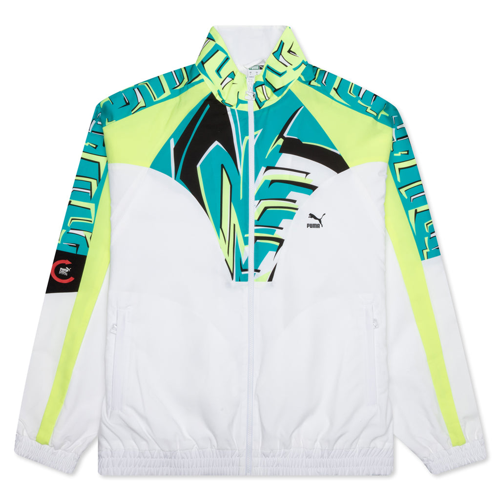 puma track jacket white