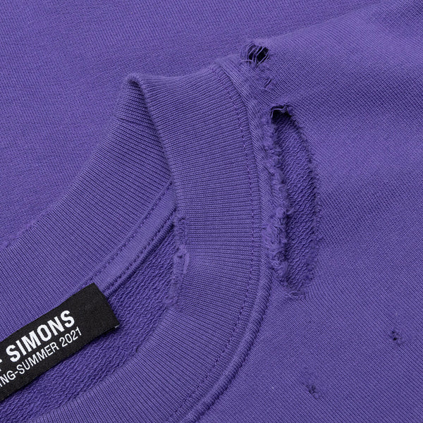 人気定番 Simons RAF SIMONS destroyed Raf crewneck sweater - www