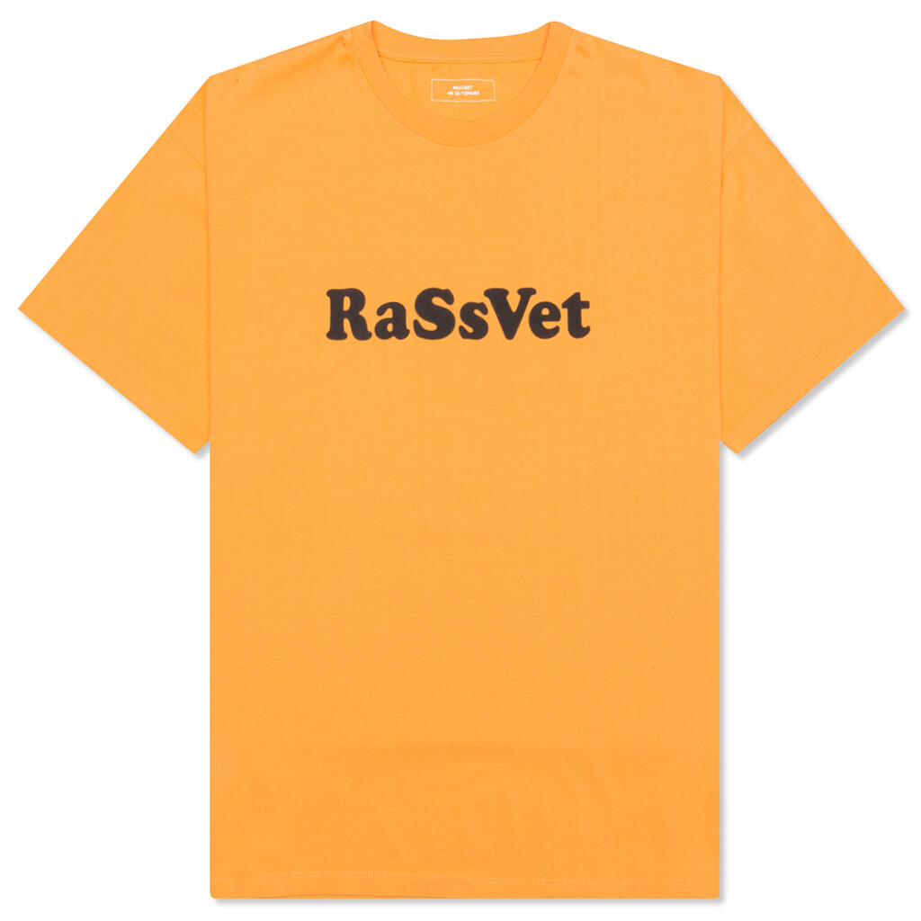 Rassvet Airline Logo S/S Tee - Orange – Feature