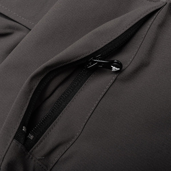 Multi-Pocket Zipped 2 Way Jacket - Charcoal – Feature