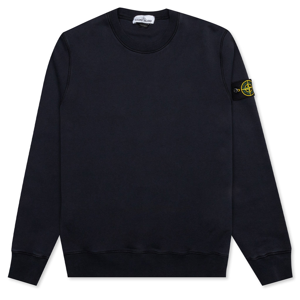Stone Island Crewneck Sweatshirt 63051 - Navy Blue – Feature