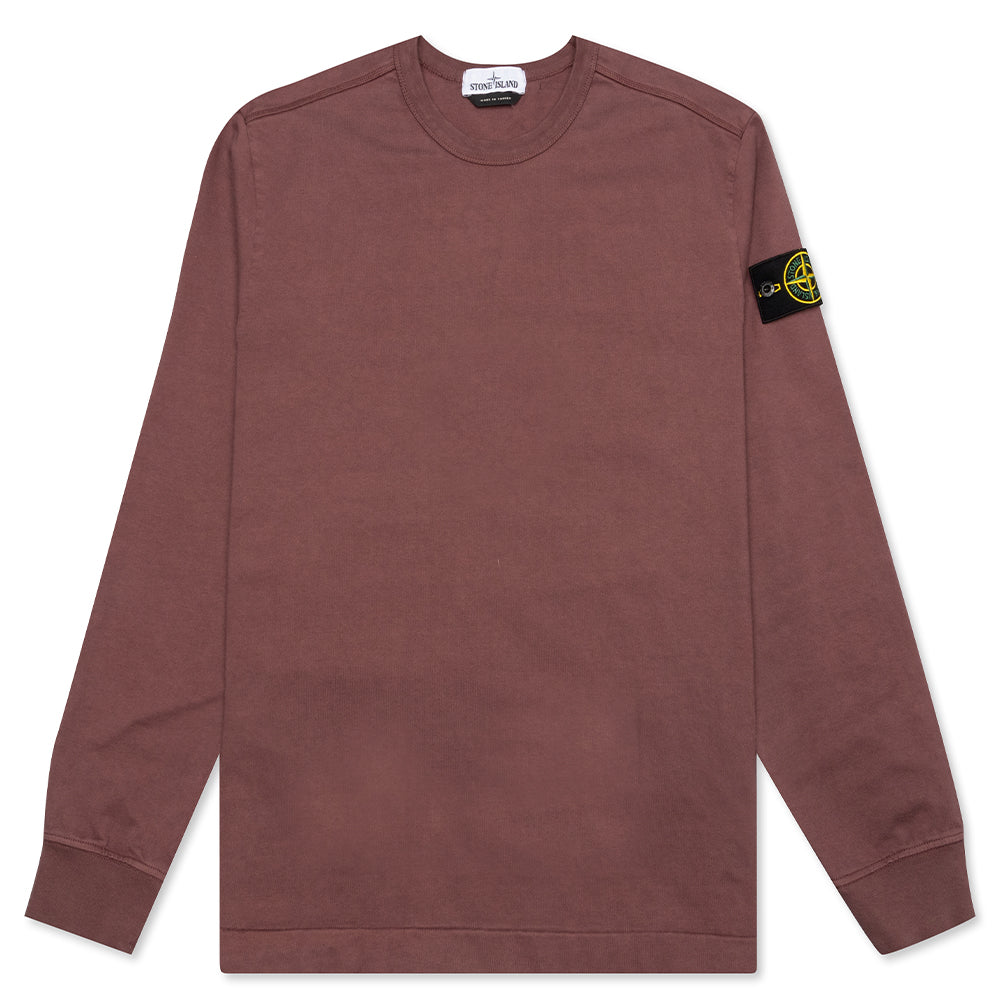 Stone Island Crewneck Sweatshirt 64450 - Dark Burgundy – Feature