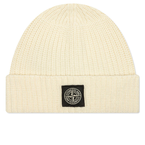 Ribbed Geelong Wool Beanie - Natural White – Feature