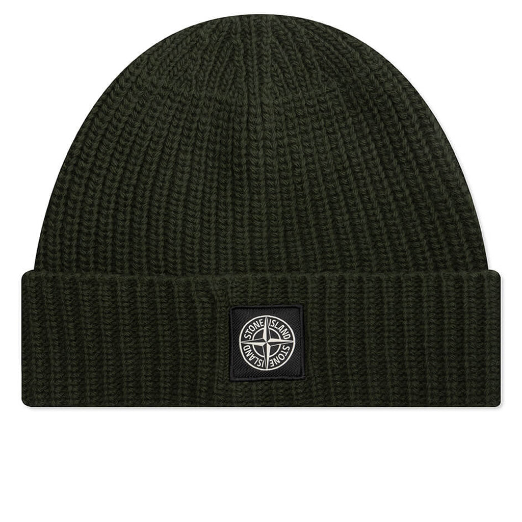 Ribbed Geelong Wool Beanie - Olive Green – Feature