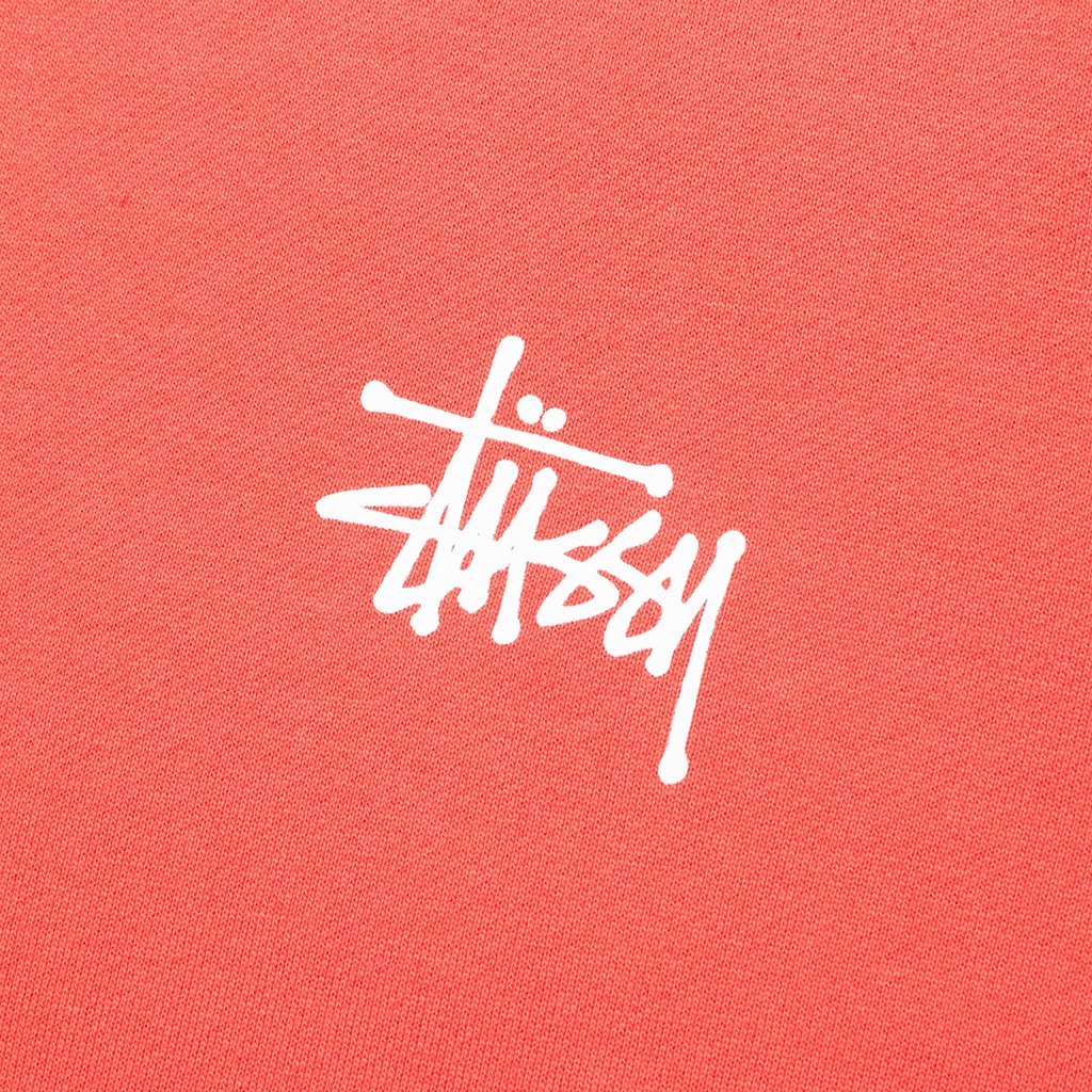 Stussy Basic Stussy Crew - Pale Red – Feature