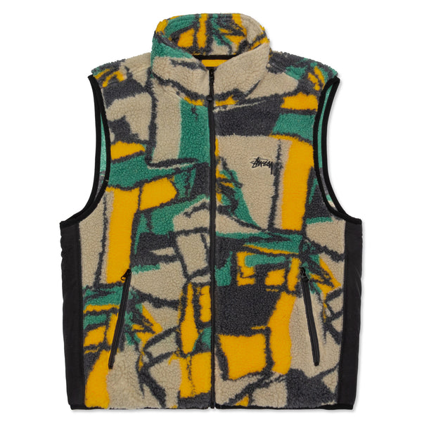 ゆったり柔らか Stussy block Sherpa vest - 通販 - stekautomotive.com