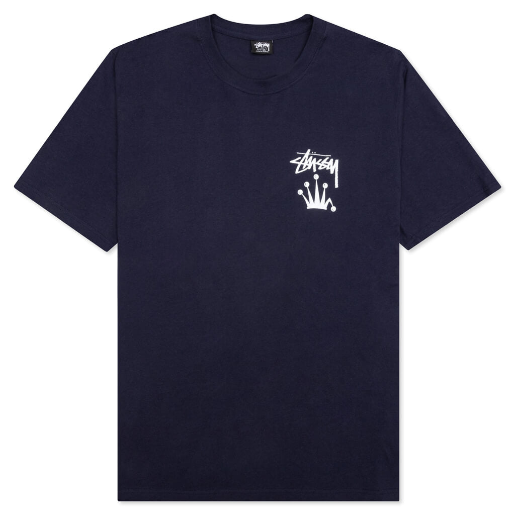 Stussy Stock Crown Tee - Navy – Feature