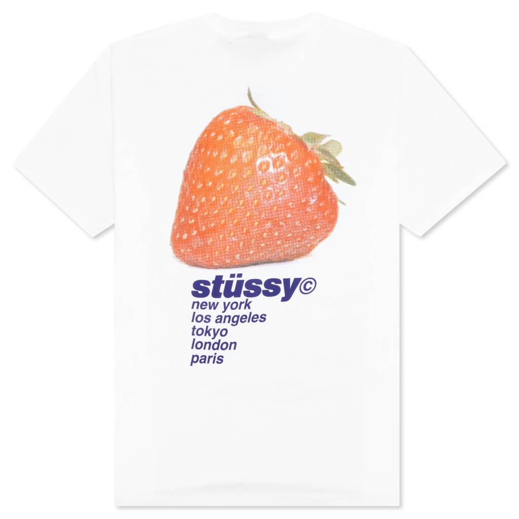 【新品】stussy ステューシー　イチゴT ホワイト Tシャツ Lサイズ