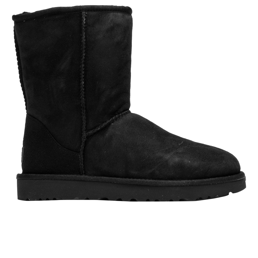 ugg classic short ii boots black suede