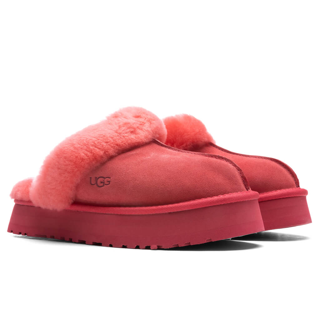 UGG Women's Disquette Slipper - Hibiscus Pink – Feature