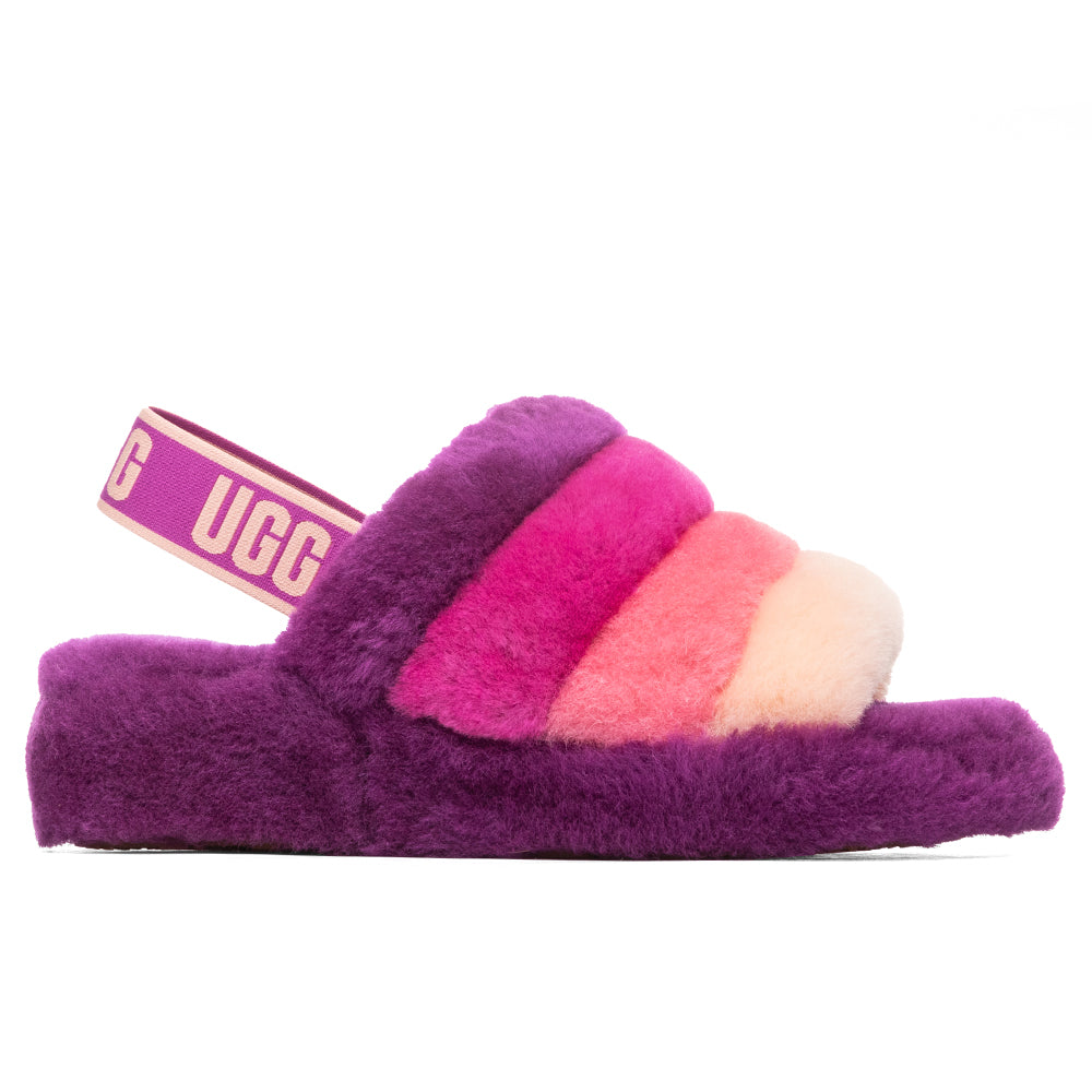 UGG Women's Fluff Yeah Slide - Berrylicious Multi – Feature