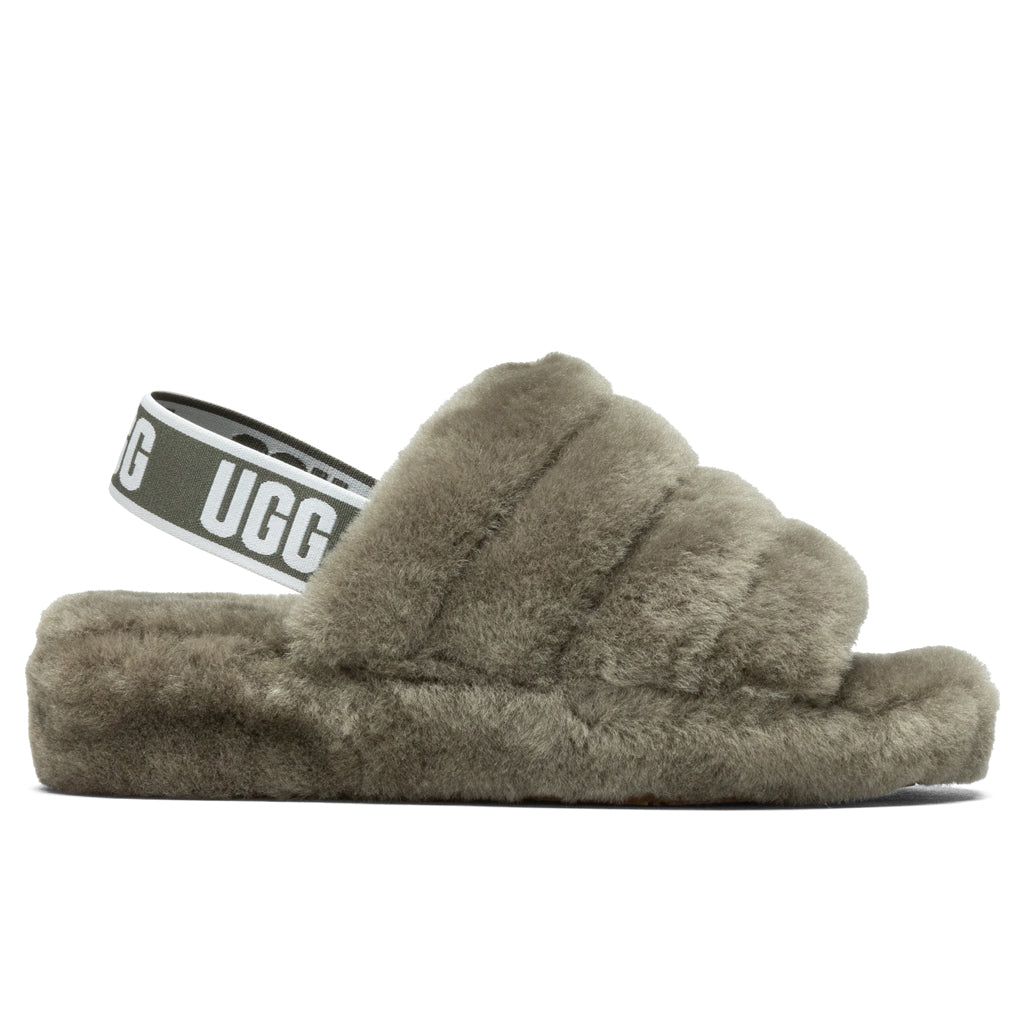 UGG Women's Fluff Yeah Slide - Burnt Olive – Feature