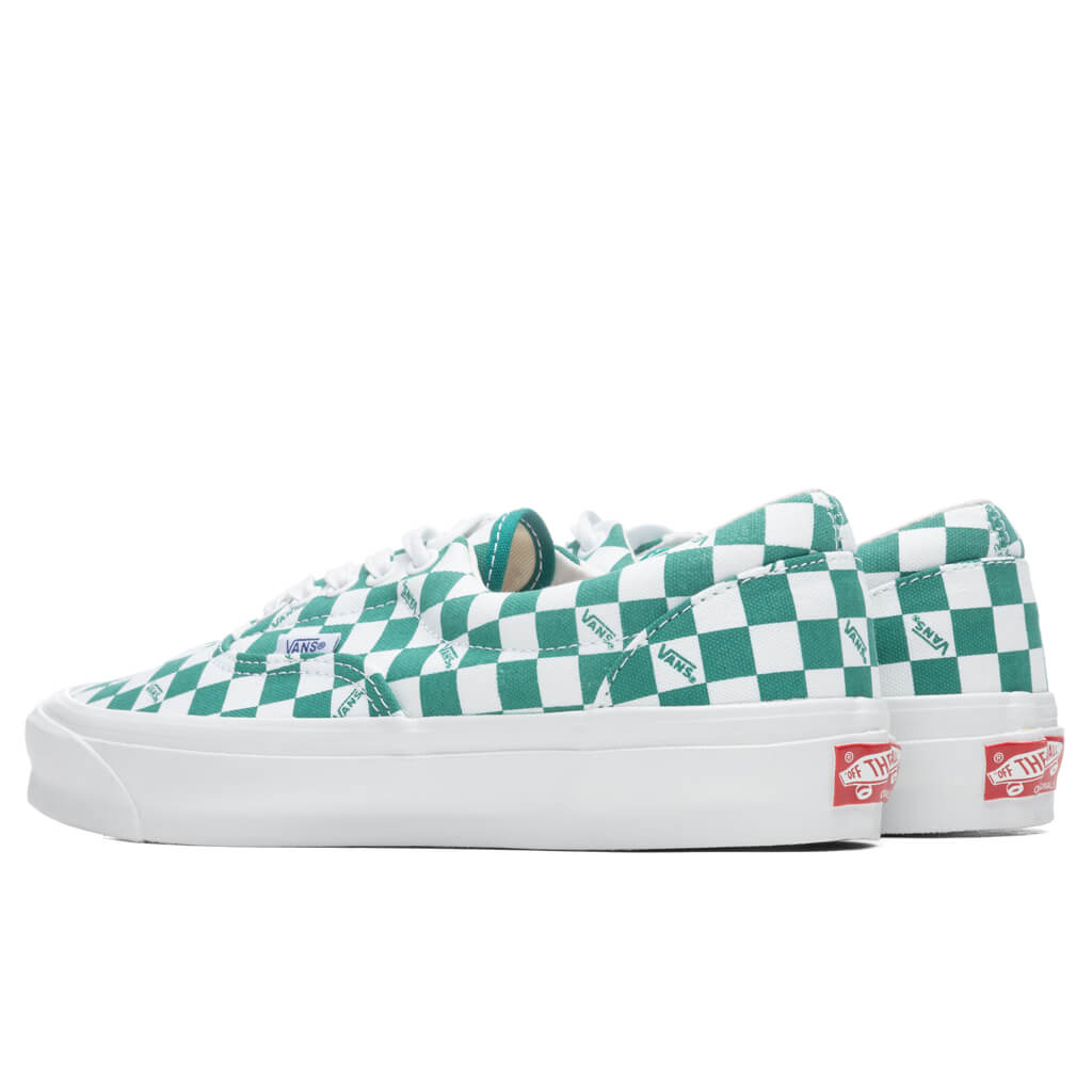 vans light green checkered