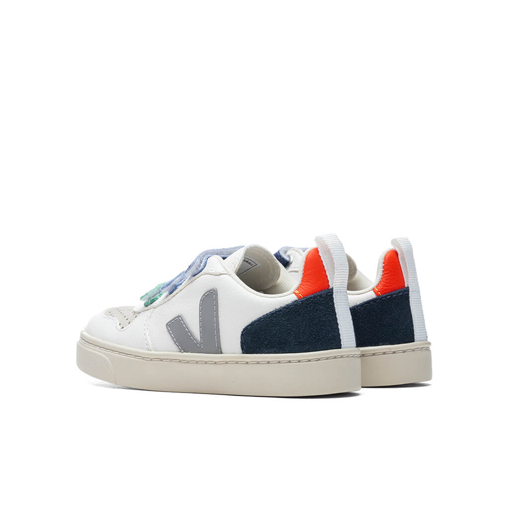 Veja Kid's V-10 Velcro Chromefree - Extra White/Multi – Feature