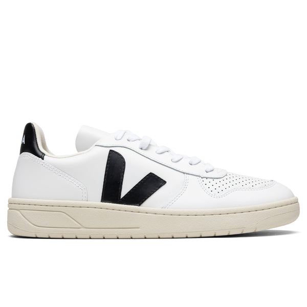 Veja V-10 Leather - Extra White/Black 