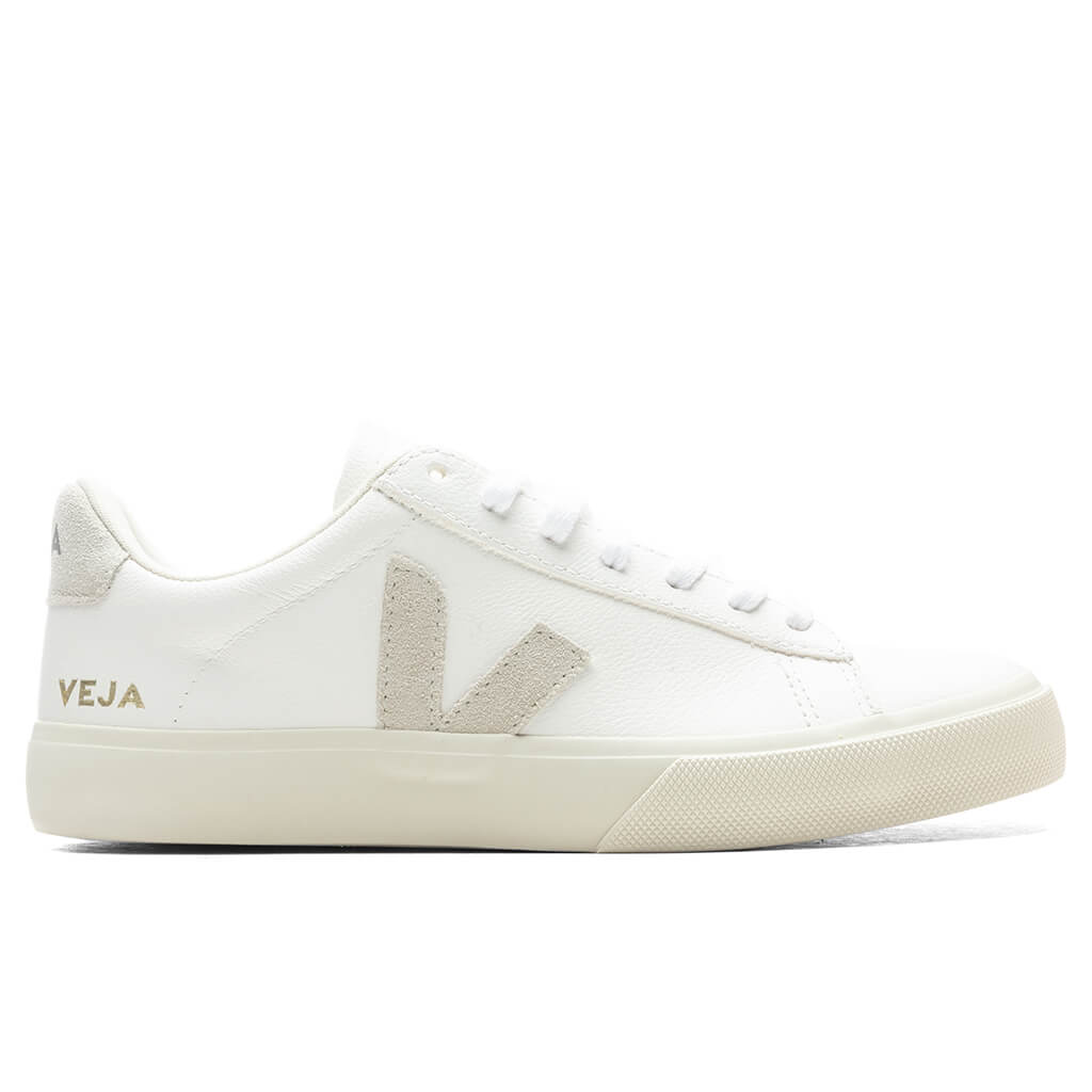 Veja Women's Campo Chromefree - Extra White/Natural Suede – Feature