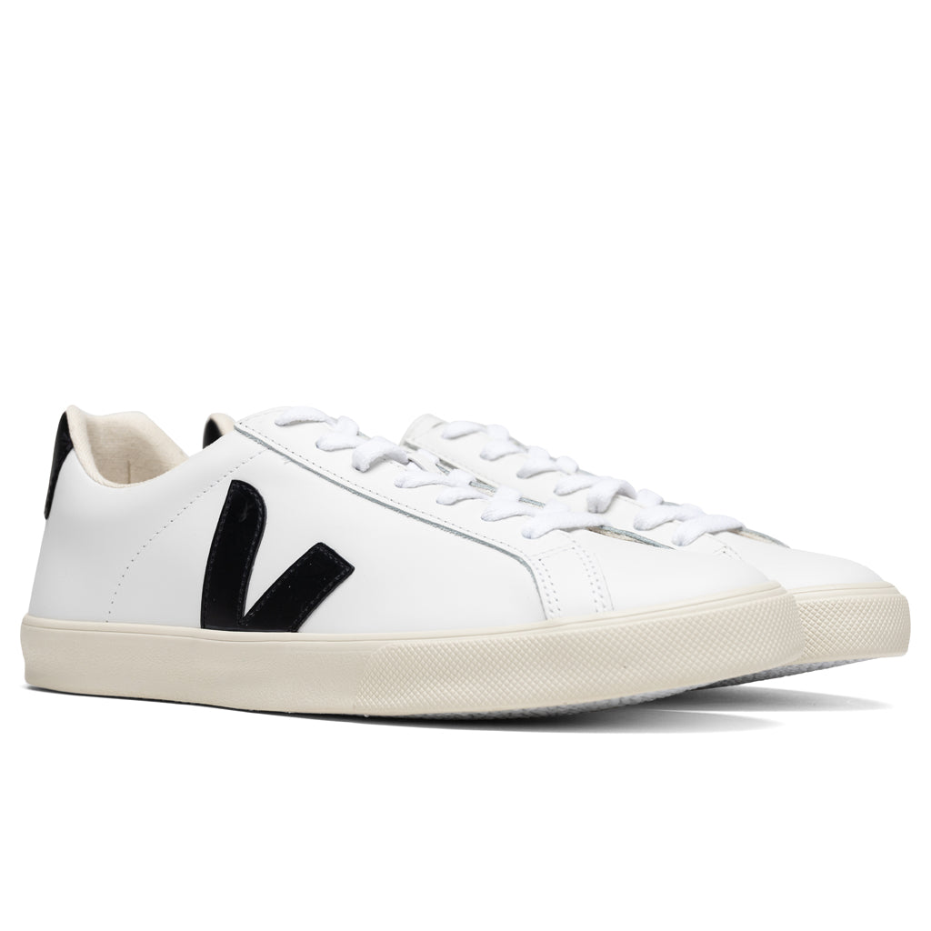 Women's Esplar Logo Leather - Extra White/Black – Feature