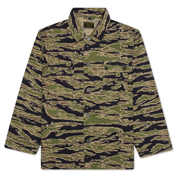 Tiger Camo Army Shirt Type-2 - Olive – Feature
