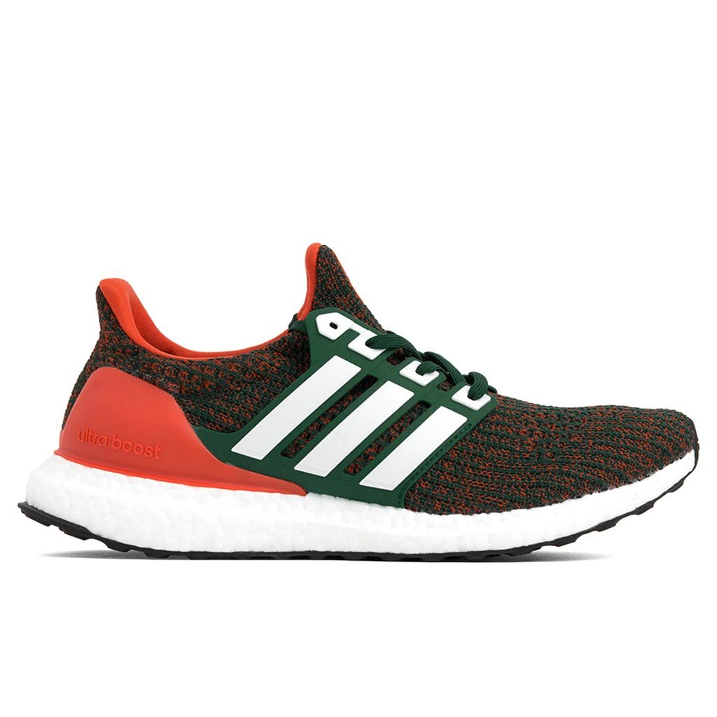 ultra boost orange and green