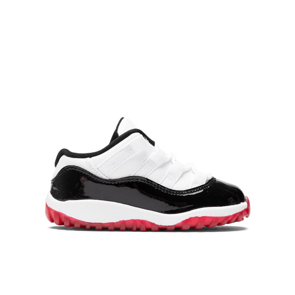 jordan 11 retro low red and black