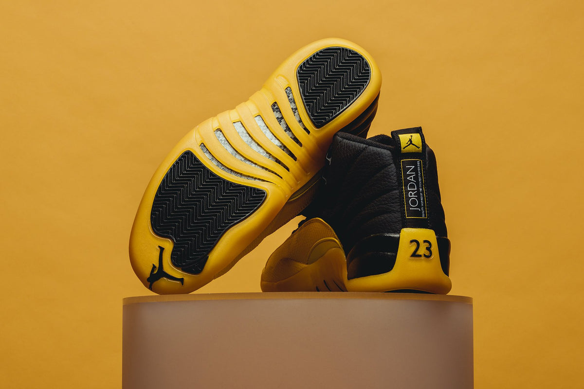 retro 12 yellow